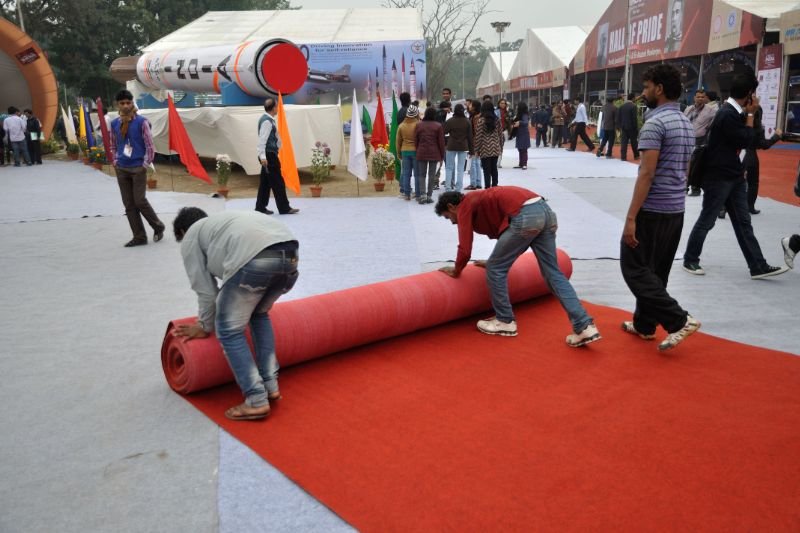 Red Exhibition Carpets